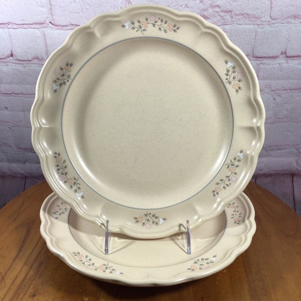 Vintage Pfaltzgraff Remembrance Dinner Plates - Set of 2